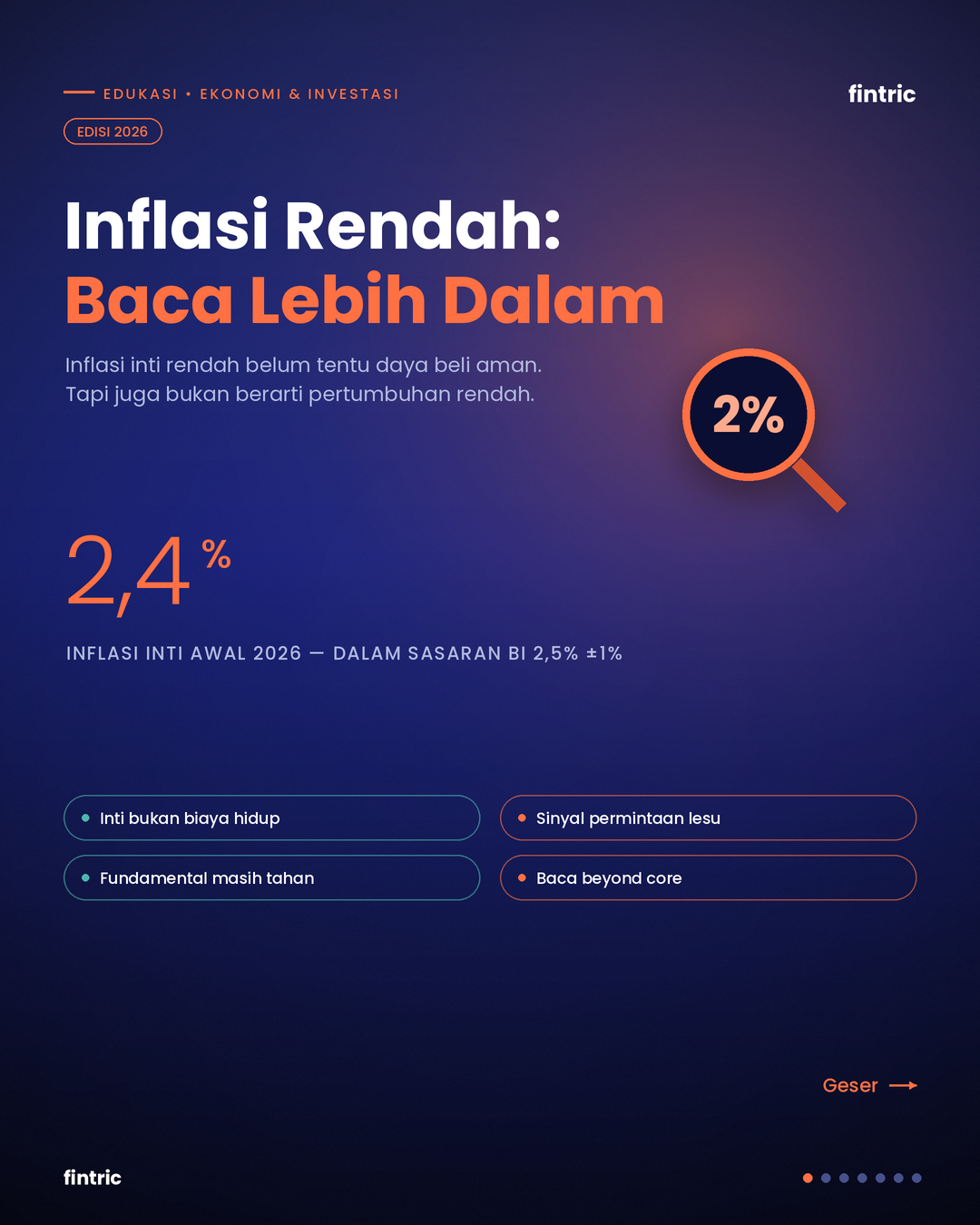 Inflasi Rendah 2026: Mengapa Inflasi Inti Bukan Kompas Tunggal