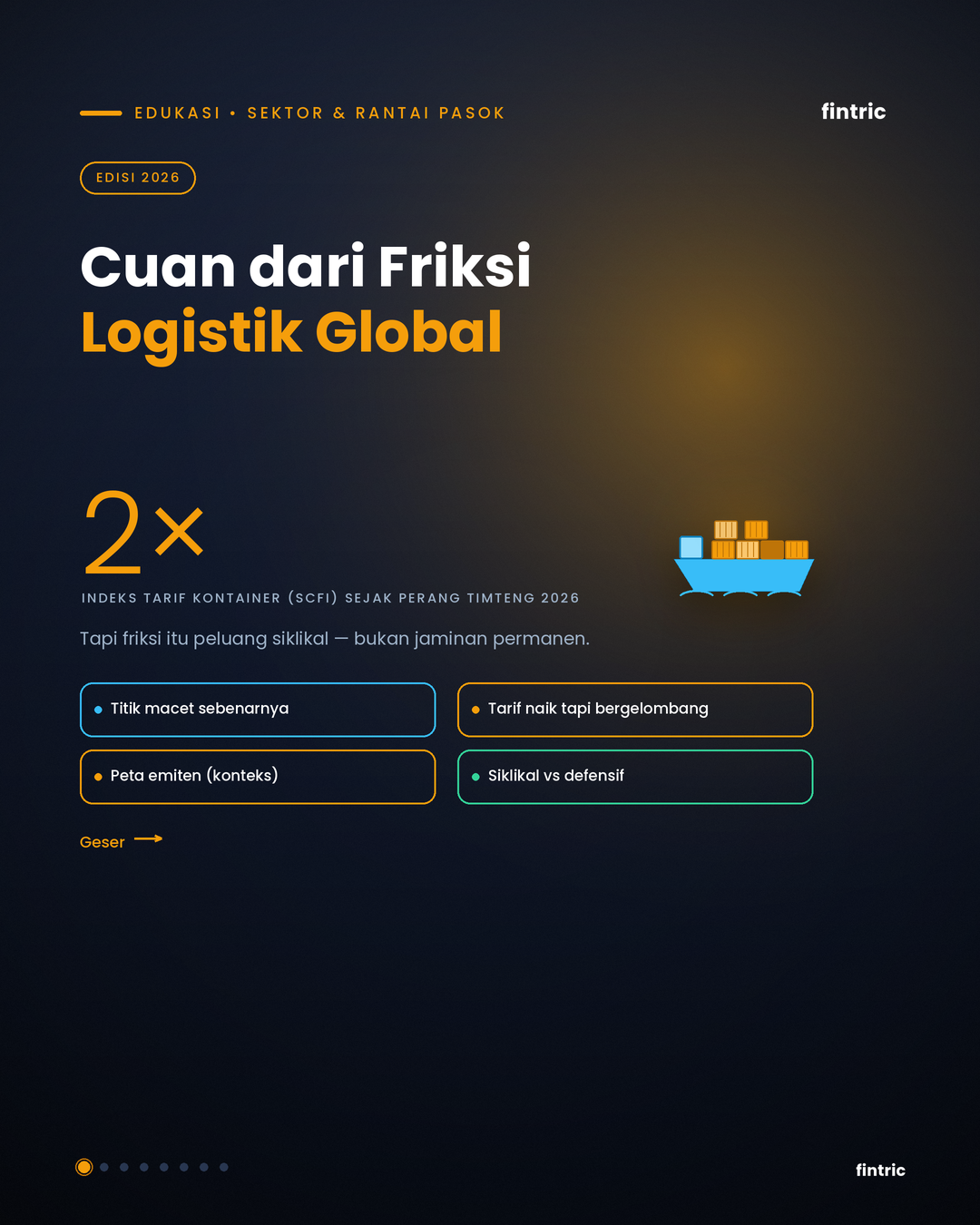 The Logistics Gold Rush  Mengapa Emiten Jasa Logistik RI Cuan Besar di Tengah Chaos Rantai Pasok