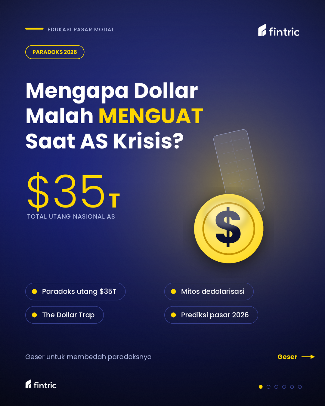 Paradoks Dollar 2026: Mengapa Utang AS yang Menggunung Justru Menjadi 'Safe Haven' Terakhir Investor?