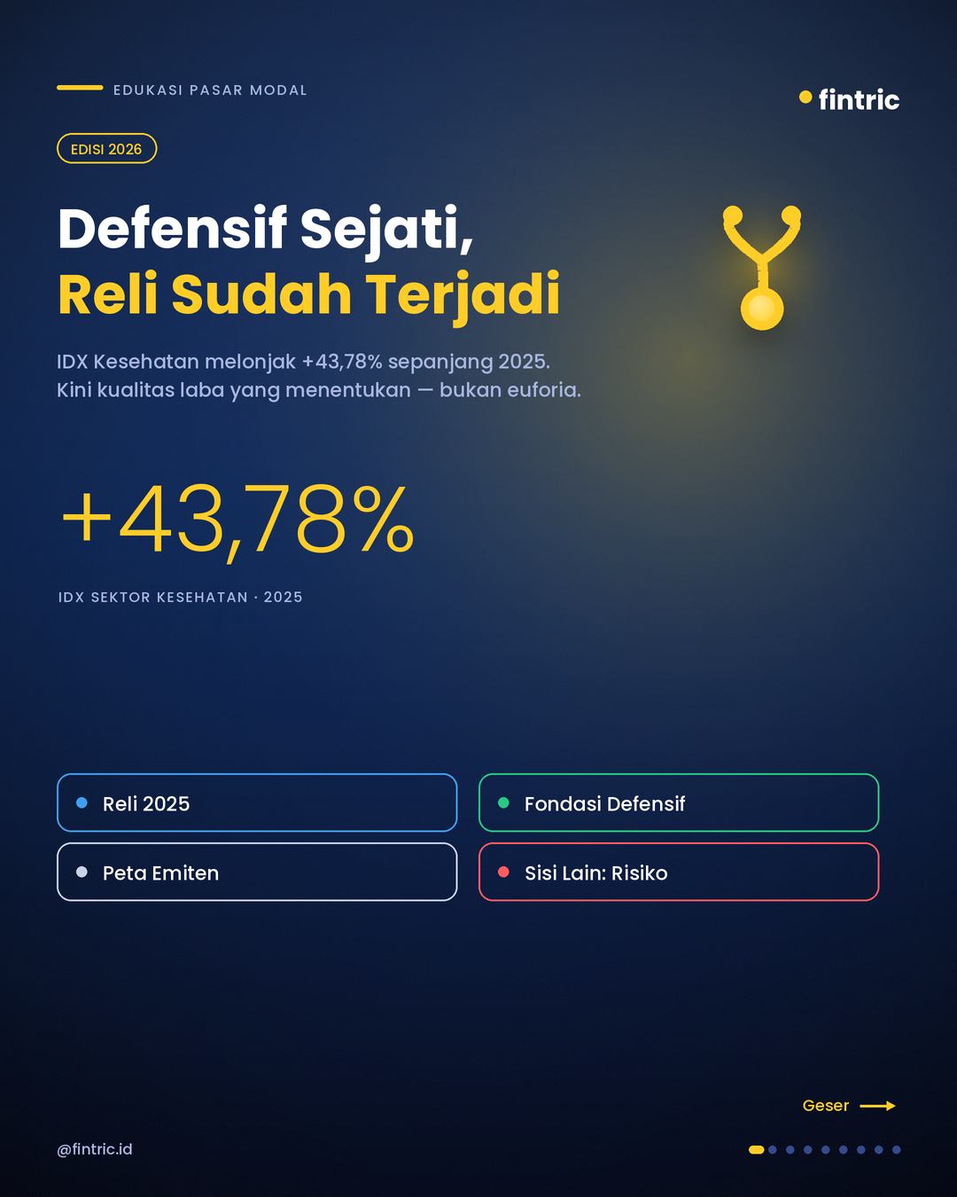 Sektor Kesehatan 2026: Ketahanan Nyata di Balik Reli yang Sudah Terjadi