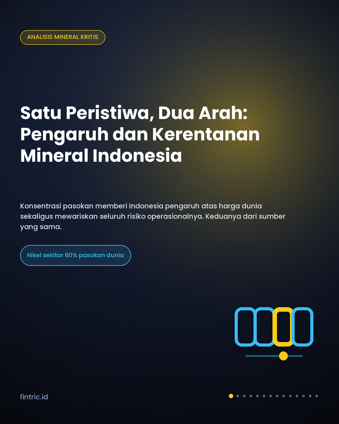 Simpul Kritis: Pengaruh Mineral Indonesia atas Harga Dunia, dan Kerentanan dari Sumber yang Sama
