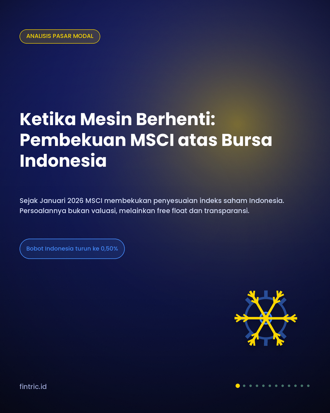 Ketika Mesin Berhenti: Pembekuan MSCI dan Krisis Free Float Indonesia